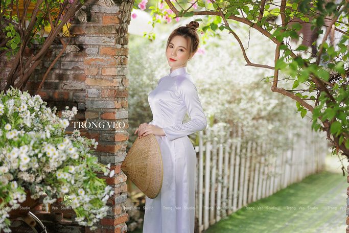 chup hinh ao dai xuan dep