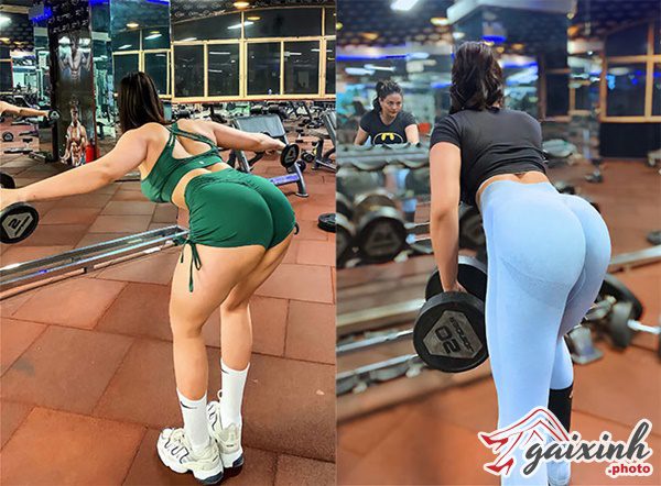 gái tập gym mông to